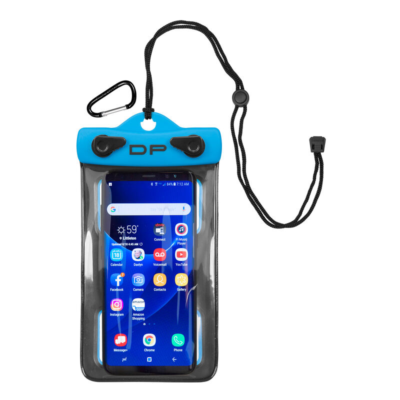 Dry Pak Floating Waterproof Cell Phone Case, 4" x 6", Electric Blue image number 1